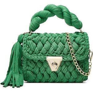 Tote Purse Crossbody Bags For Women - Chunky Yarn Knit Shoulder Bags - Crochet